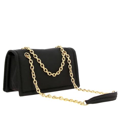 borse prada con catena|Borsa Medium in pelle in Nero .